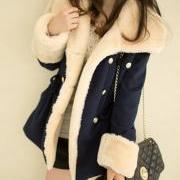 breasted wool coat winter jacket AB830CA