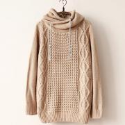 Retro Loose Hooded Knit Sweater NB929G