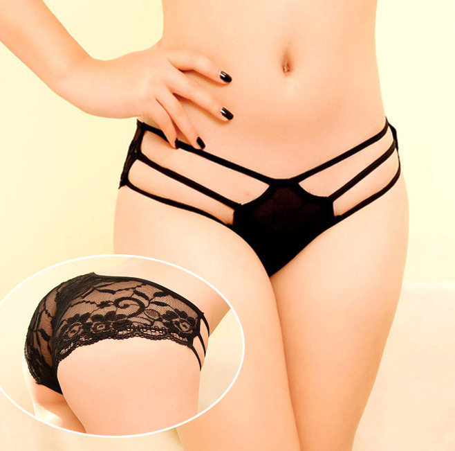 Female Lace Pattern Temptations Carry Buttock Non-trace Underwear Briefs Fashion