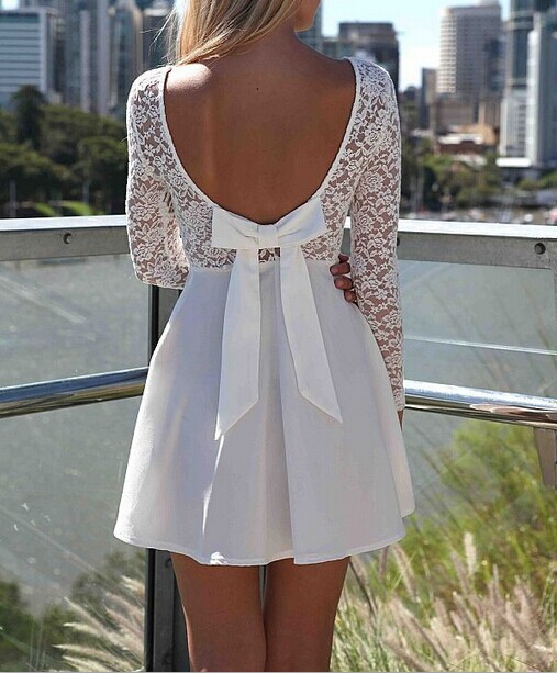 Stitching Lace Dress Sc728fd on Luulla